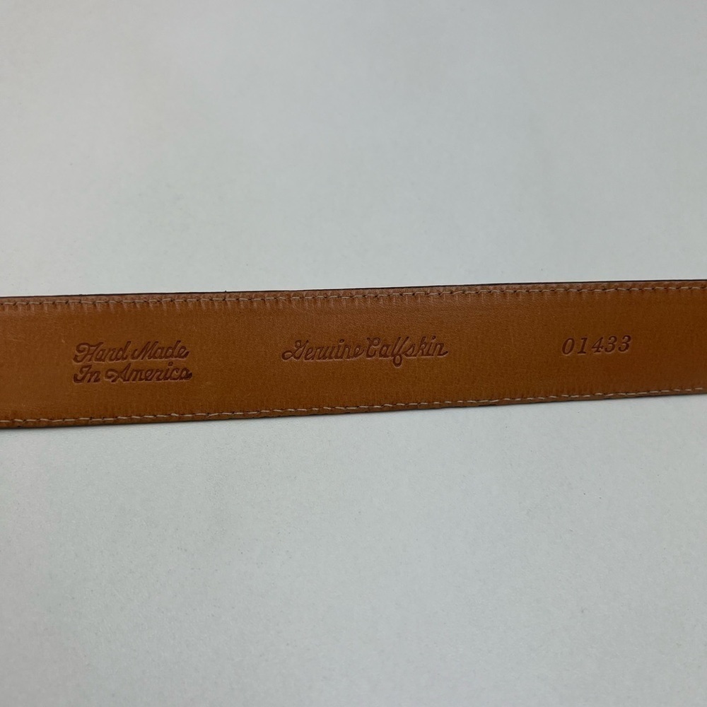 Martin Dingman Men’s Genuine Calfskin Handmade in America Solid Brass Buckle 36 - Picture 7 of 8